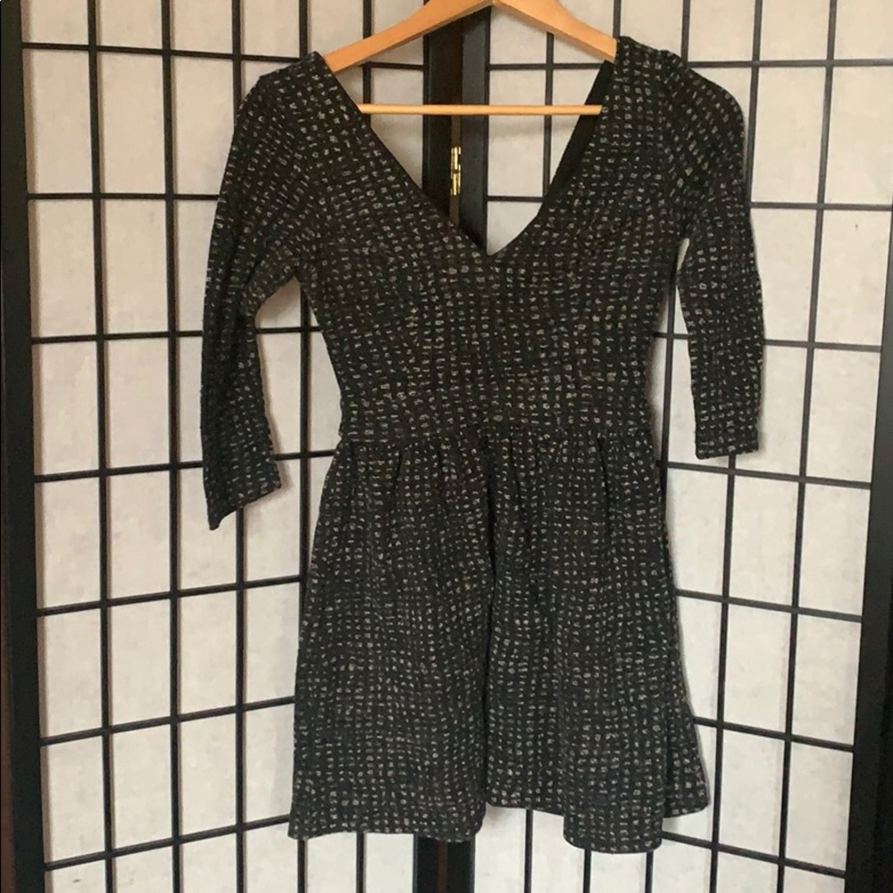 Navy sweater dress